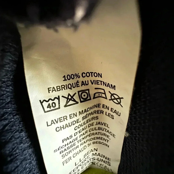 LL Bean Mens Size L Traditional Fit 100% Cotton Polo Shirt Navy Short Sleeve. - Picture 7 of 10